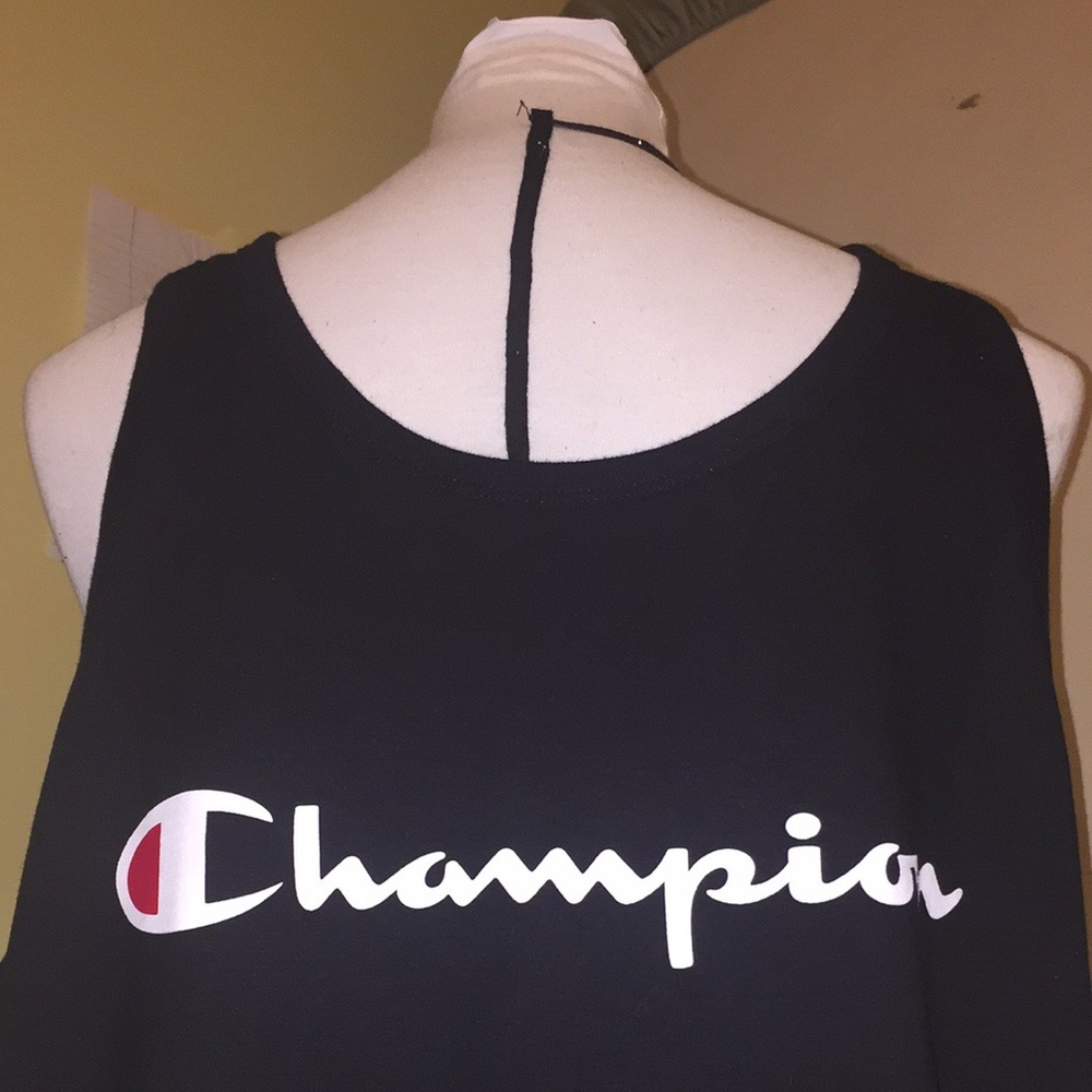CHAMPIONS MENS XLARGE BLACK RED TANK TOP